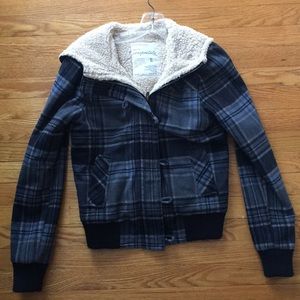 Blue Plaid/Flannel Winter Coat